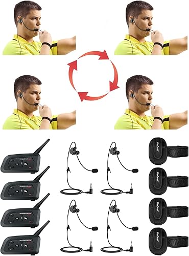 Miniatura 9 de Auriculares de árbitro Auriculares de nuevo diseño profesional 1 pieza V6 V4 FBIM FBIM Fútbol Arbitro Entrenador Juez Arbitraje Auriculares