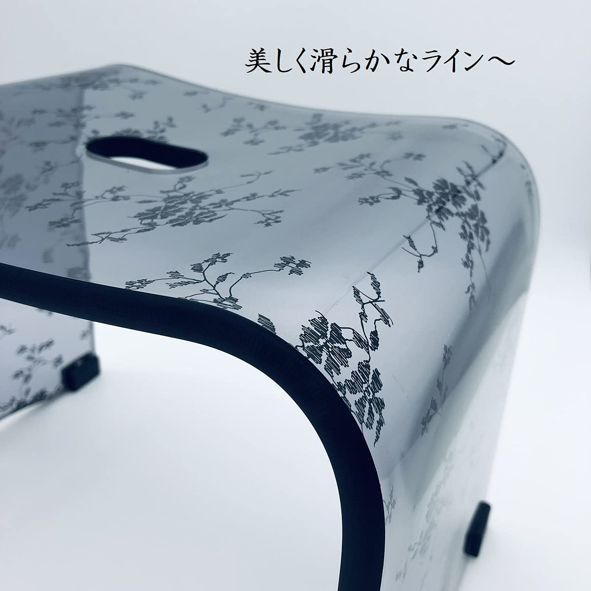 アクリル　レース柄　バスチェア&バスボウル アクリル レース柄 バスチェア&バスボウル （アクリルバスチェア
