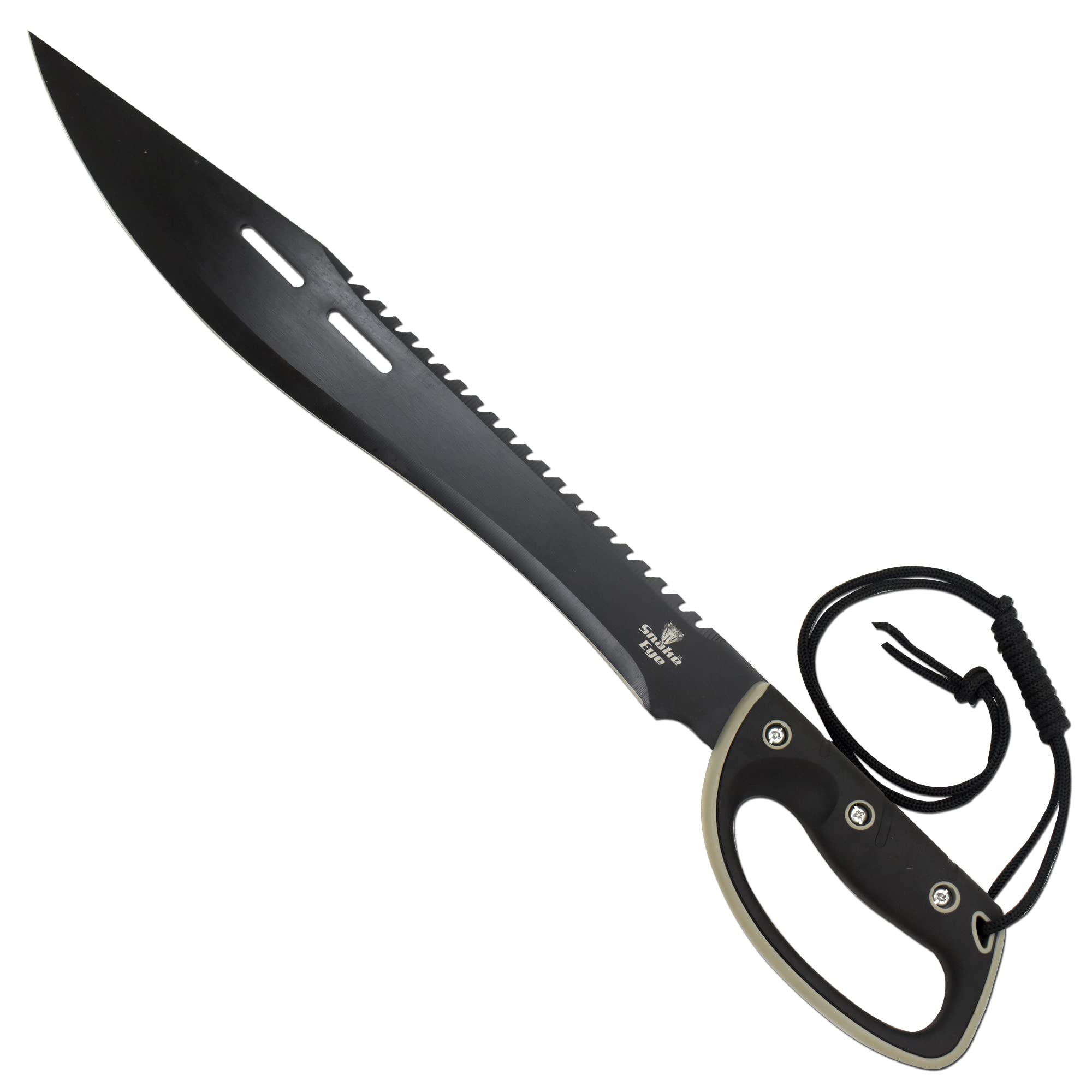 Snake Eye Tactical Full-Tang Fixed Blade Machete w/Sheath Outdoors Hunting Camping Fishing