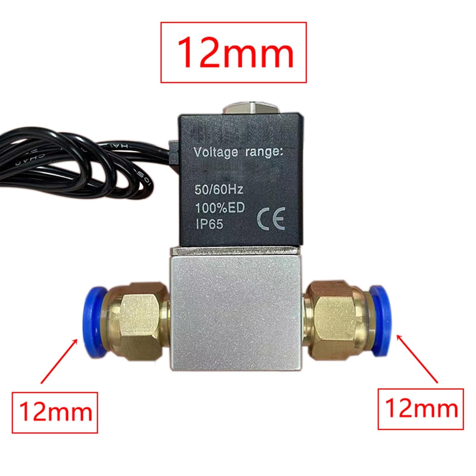 BIVOO Normaal gesloten 1/4 inch Solenoid ventiel DC 12 V