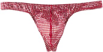 Hot Mens Thong G-String Underwear Glitter-adorned Mens Shimmered Thong G-String Jockstrap Underwear