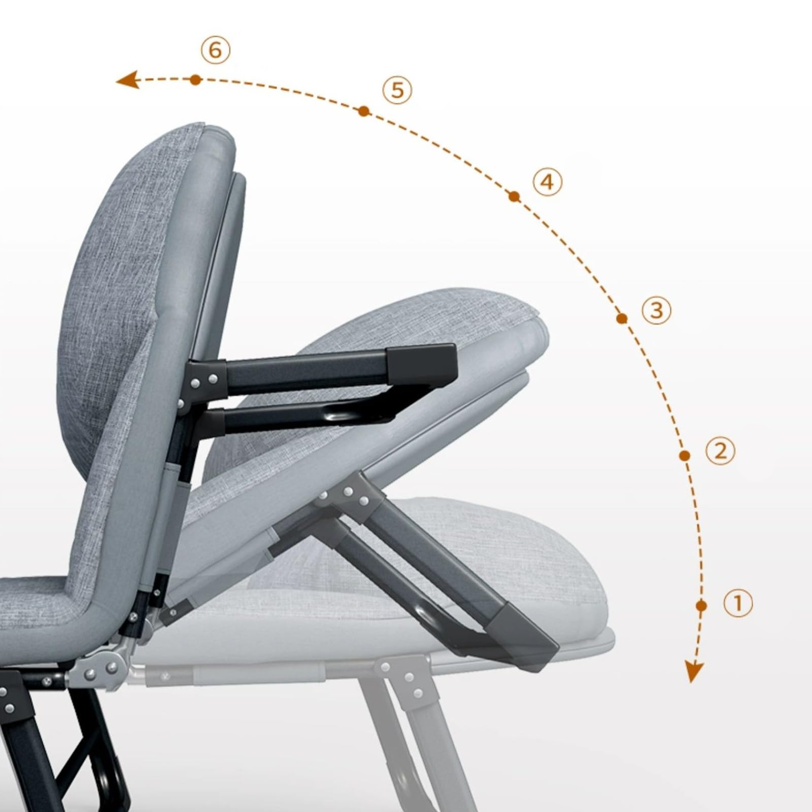 Brandina da Campeggio Pieghevole con Materassino, Portatile Lettino da Campeggio Pieghevole per Adulti con capacità di 130 kg per Viaggi Ufficio Campeggio(180x65x30cm)