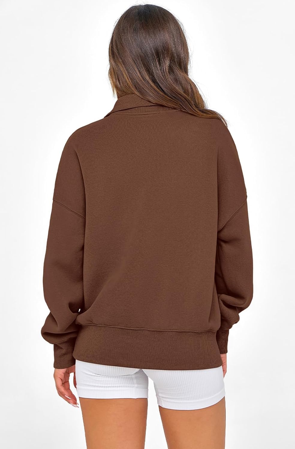 PRETTYGARDEN Womens Half Zip Oversized Sweatshirts Fleece Hoodies 2026 Trendy Long Sleeve Pullover Tops Y2k Spring Outfits - Image 6