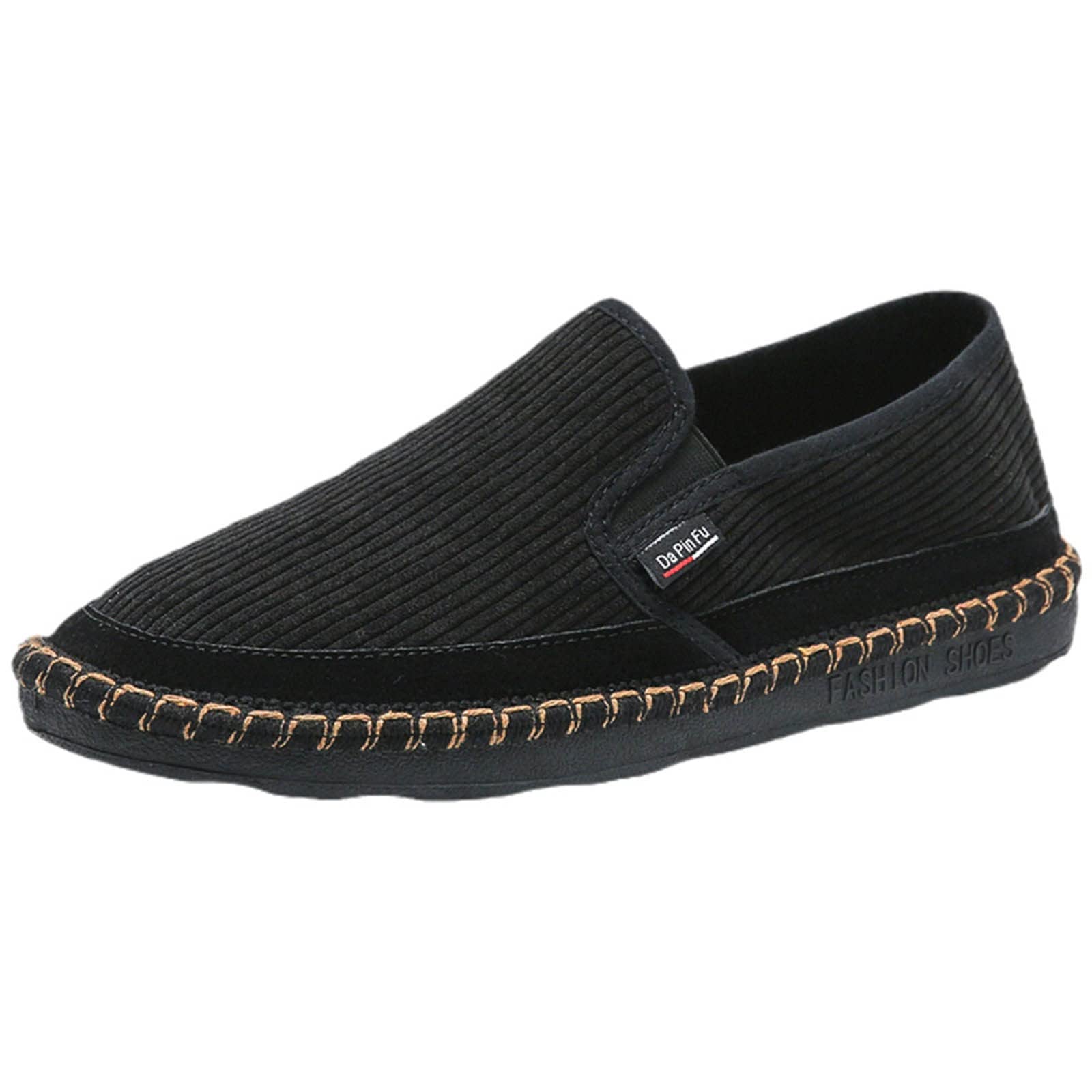 Alpargatas para hombre, zapatillas clásicas, cómodas mocasines, deslizantes para caminar, zapatos planos, sin cordones, zapatos informales transpirables, zapatos de tela hechos a mano