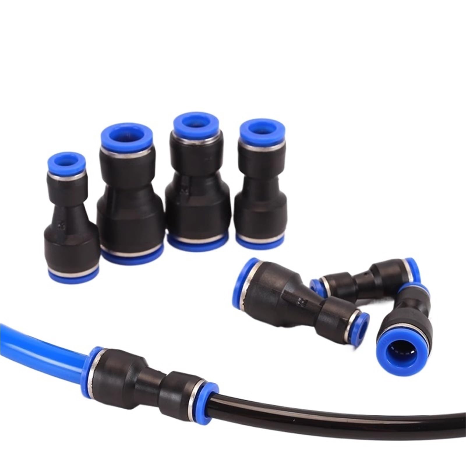 Conectores rápidos de plástico for aire, neumáticos, de un solo toque, de 4-6 mm, 6-8 mm y 6-10 mm, 100 unidades, 50 unidades(8mm-12mm(100pcs))