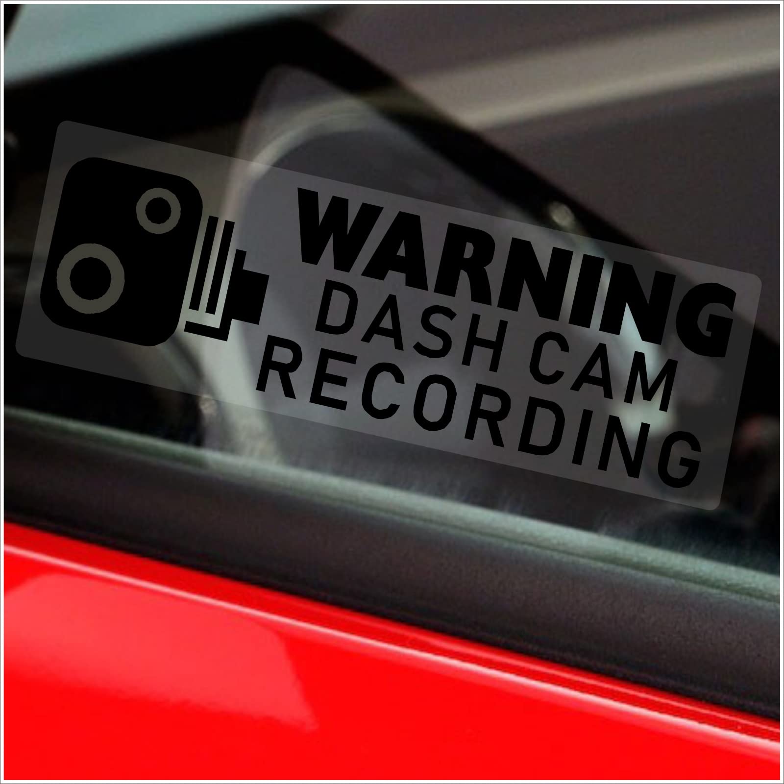 Platinum Place Black Onto Clear 5 X C29b Stickers Warning Dash Cam Recording Window Reverse Vehicle Camera Security Warning Dashcam Signs Cctv Car Van Truck Taxi Mini Cab Bus Coach Black 75X25mm