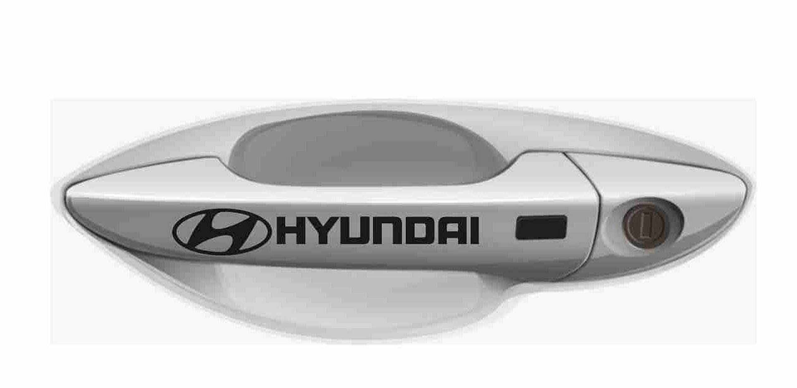 ARWY® Door Handle Car Stickers Exterior Sports Door Handle Door Logo car Sticker Black Vinyl Decals L x H 8 x 3 (Pack of 4) AR41