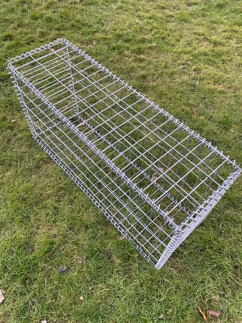 Gabion Baskets Galvanised Steel Cages Mesh Wire Stone Basket Outdoor Spiral Retaining Wall Planter Garden / 100 x 30 x 30cm or 100 x 50 x 30cm / 4mm Wire / 50 x 100mm Hole (100 x 50 x 30cm) โ image 1