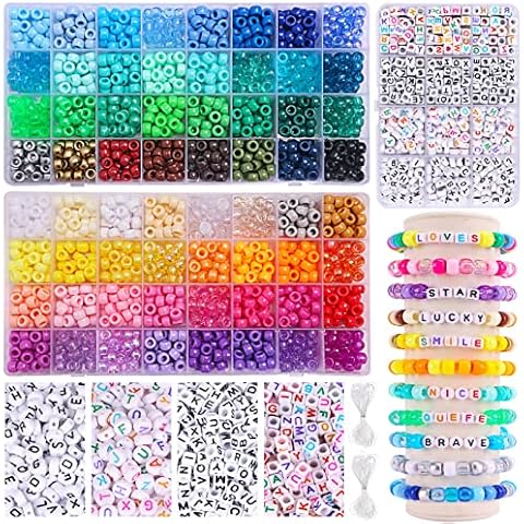 QUEFE 2350pcs Rainbow Beads Kit Cover