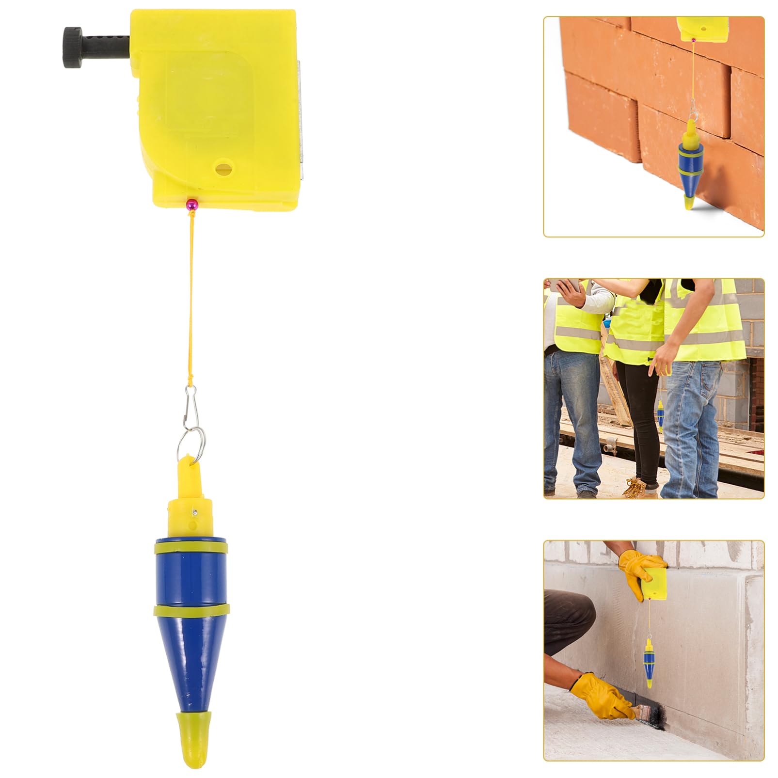 Filo a Piombo da Cantiere 5m Pendente, Plastica e Ferro
