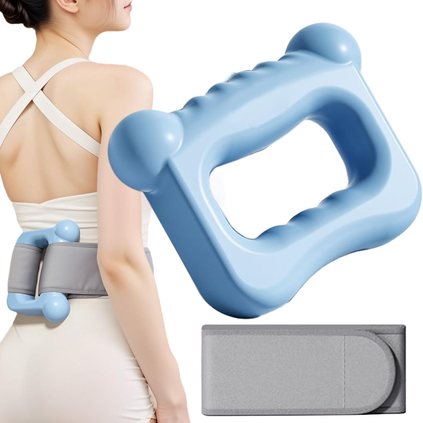 Hitburu Masajeador Corporal Para Músculos,Masajeador de Piernas Ajustable con Múltiples Niveles | Anillo Masaje Recargable Silencioso para Deportistas Gimnasio Casa Viaje Entrenamiento Corredor