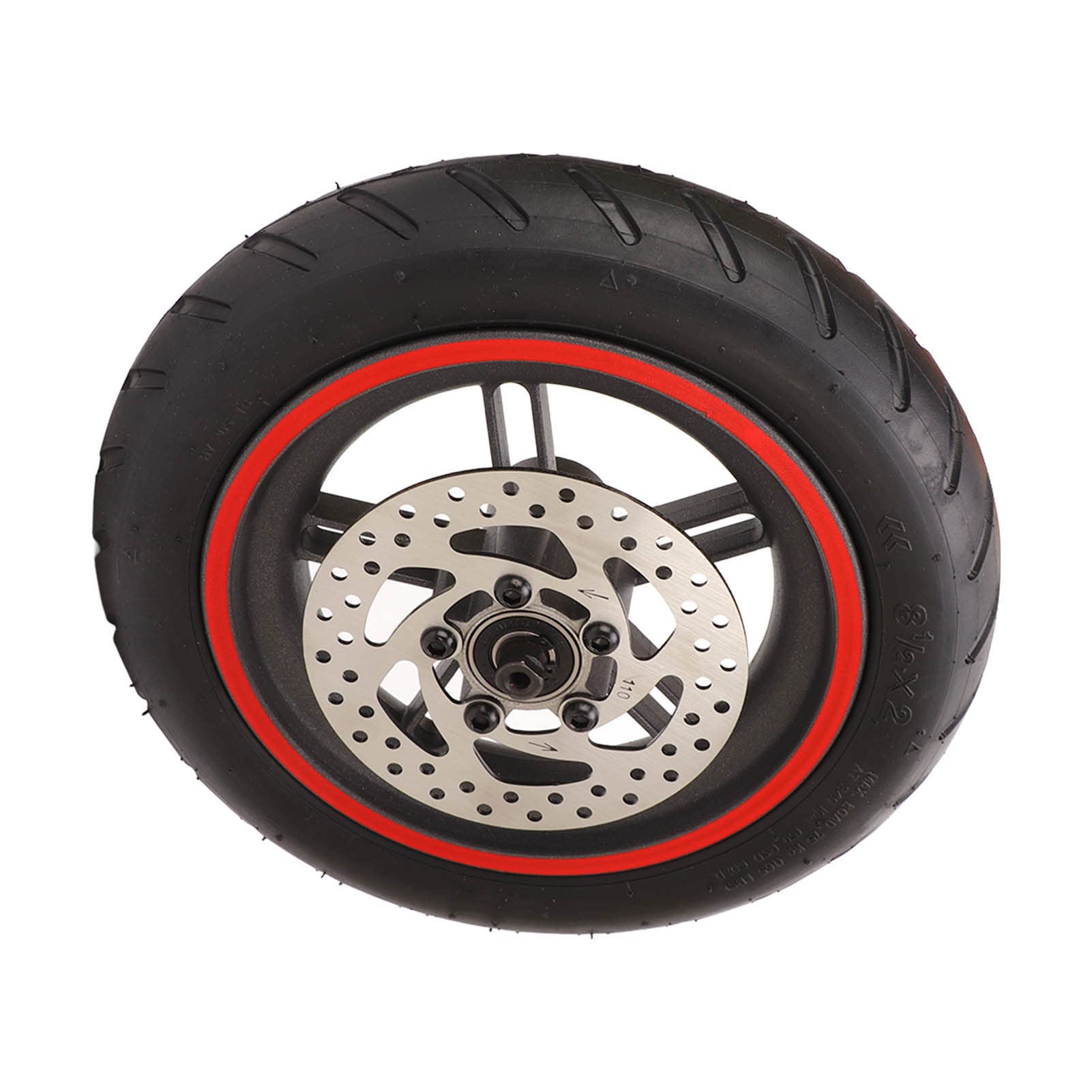 Roue Arrière de Trottinette Électrique pour Xiaomi M365 1S, Pneu de Roue Arrière de Scooter Électrique avec Frein à Disque 110 mm