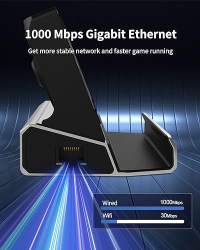 Miniatura 7 de Estación de acoplamiento 10 en 1 para Steam Deck OLED y ROG Ally X y Legion Go, ventilador de refrigeración dual 5 puertos USB, HDMI 2.0 4K a 60Hz,