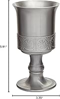 Vista 2 de Wentworth Pewter Cáliz de copa de diseño medieval