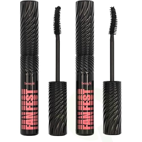 Benefit Fan Fest Fanning & Volumizing Mascara 2-Piece Set (0.3 Ounce Full Size + 0.14 Ounce Mini)