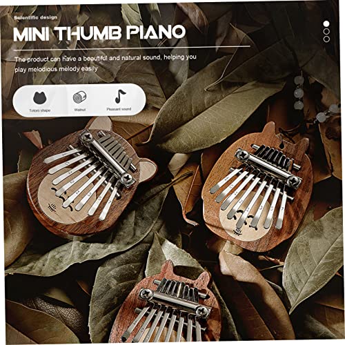 SUPVOX 1 Conjunto Oitava Kalimba Cristal Presentes Pianos Para Crianças Brinquedos De Madeira Inicia