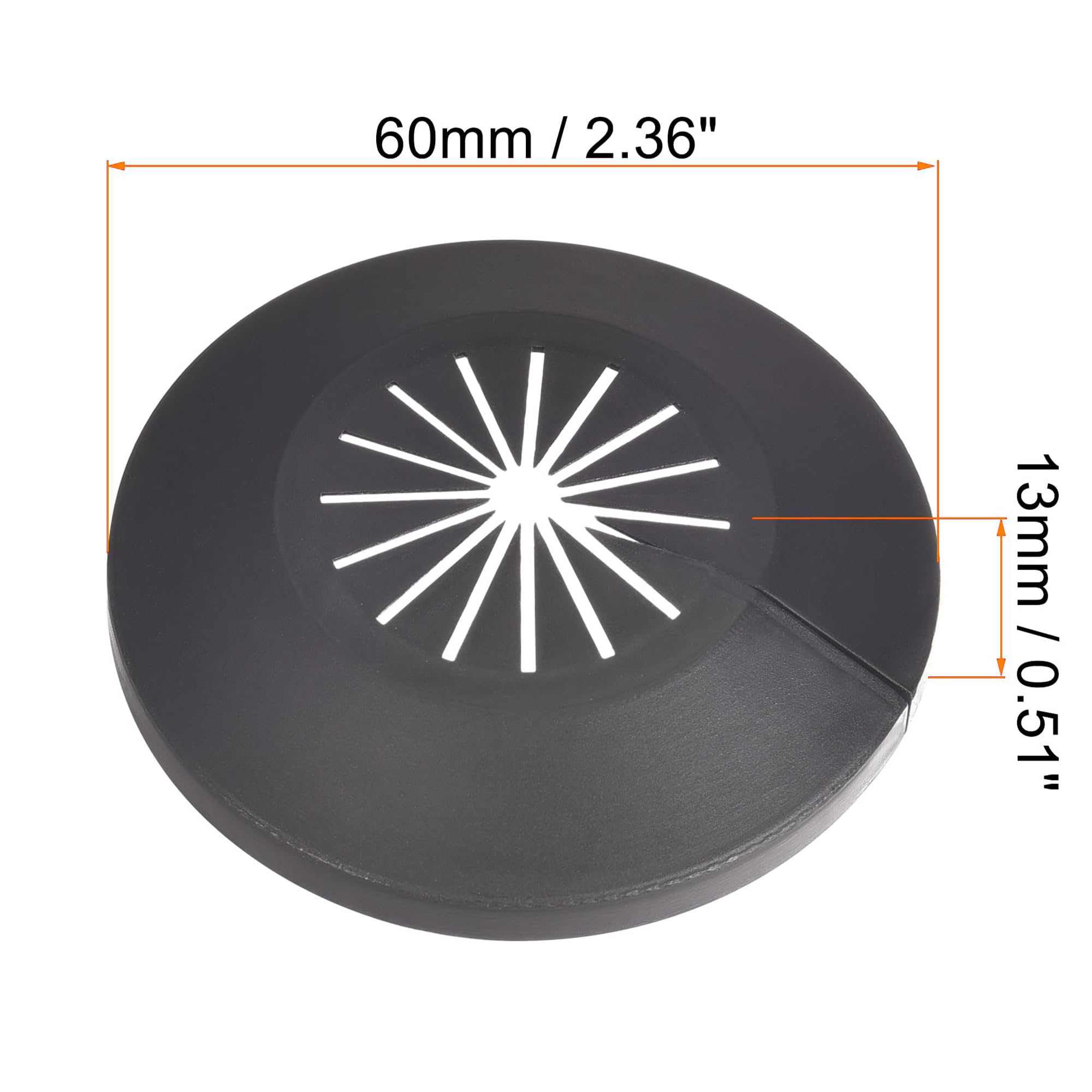 TOP-VIGOR 4pcs 15mm-25mm Pipe Cover Decoration, PP Plastic Escutcheon Pipe Collar for Water Pipe Drain Line - Image 2