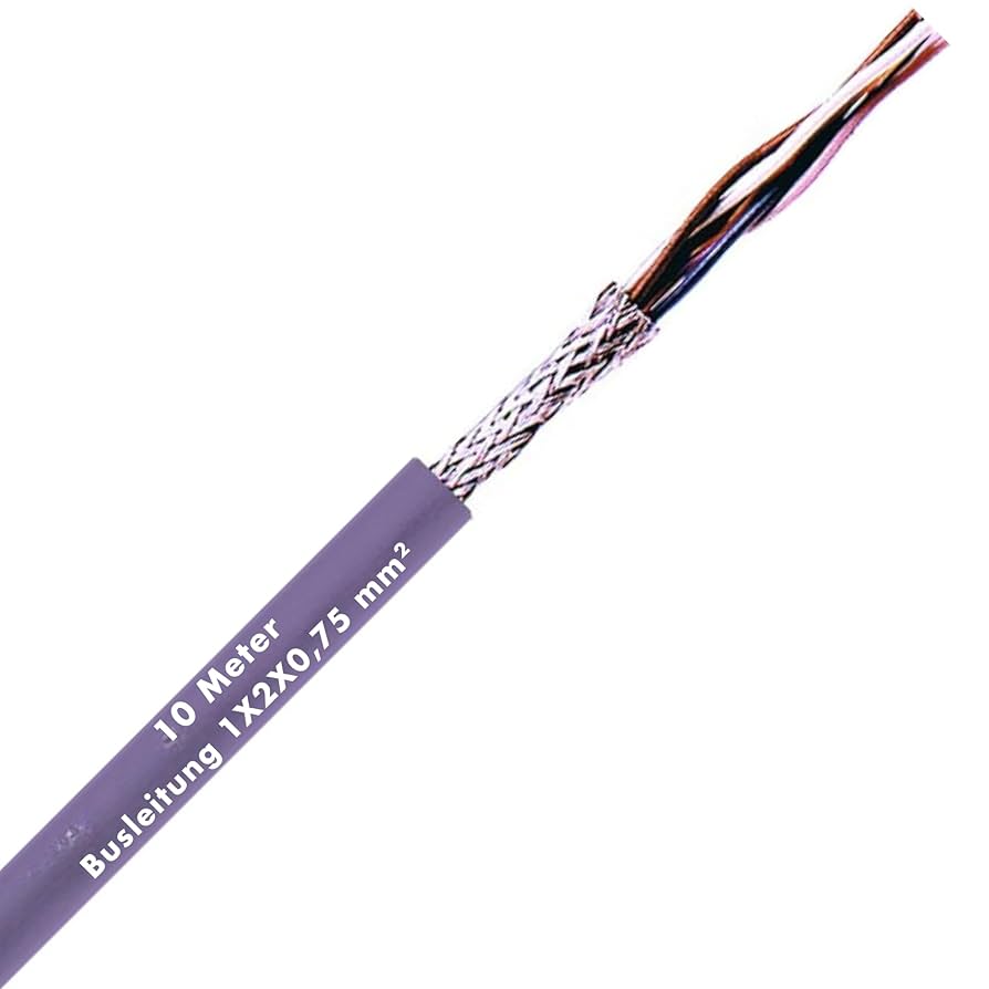 Lapp 10 m CAN Bus Cable, 2 x 0.75 mm², Shielded, Purple, PVC