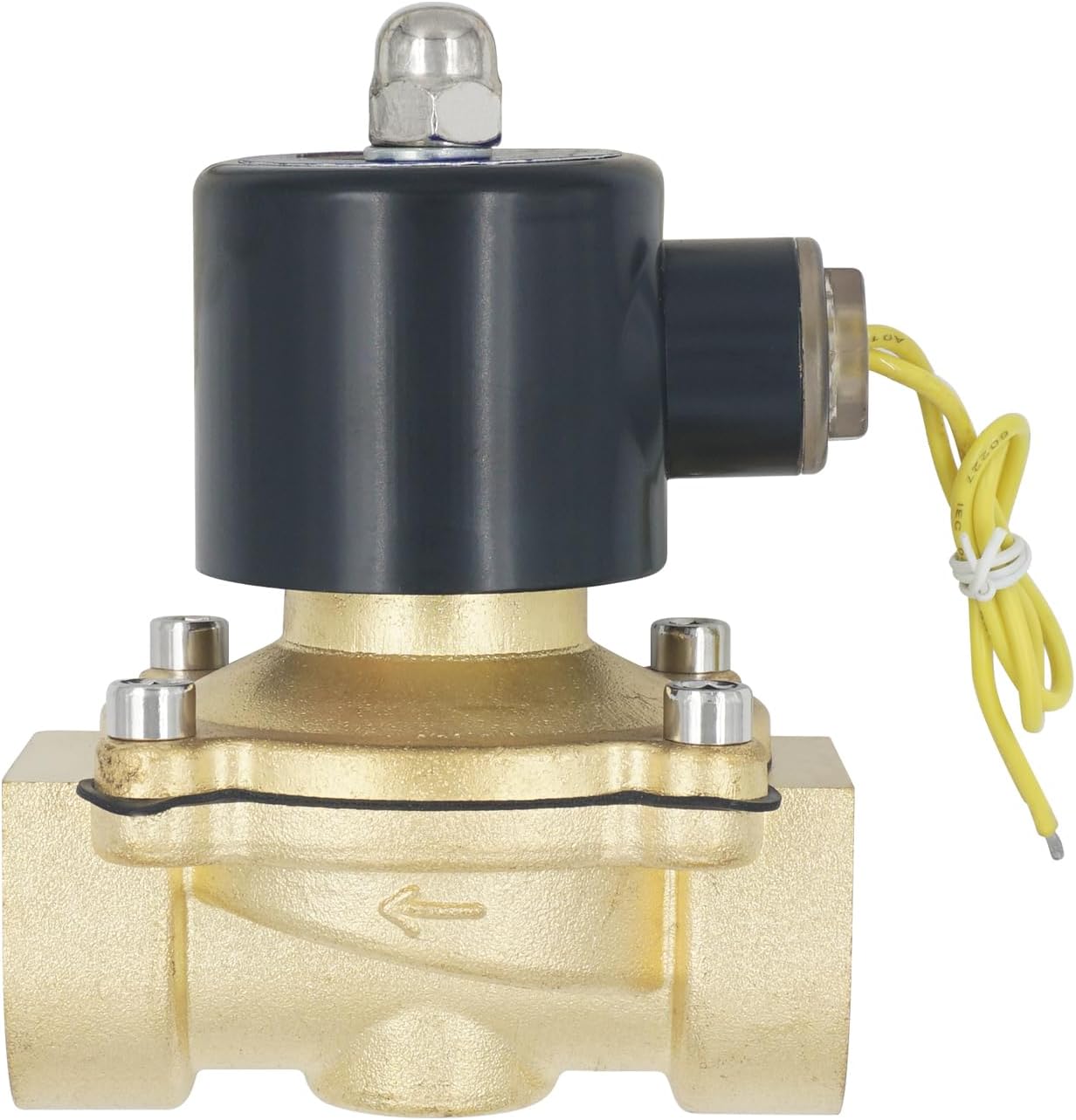Válvula Solenoide Eléctrica De Latón De 1/4" 24 V CA, Normalmente Cerrada, VITON – U.S. Solid