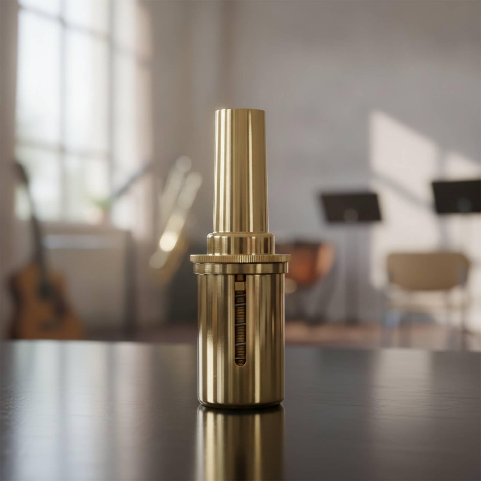 Sordina in Ottone Compatta Sordina con Scatola Isolamento Acustico per sti, Studenti, Oro