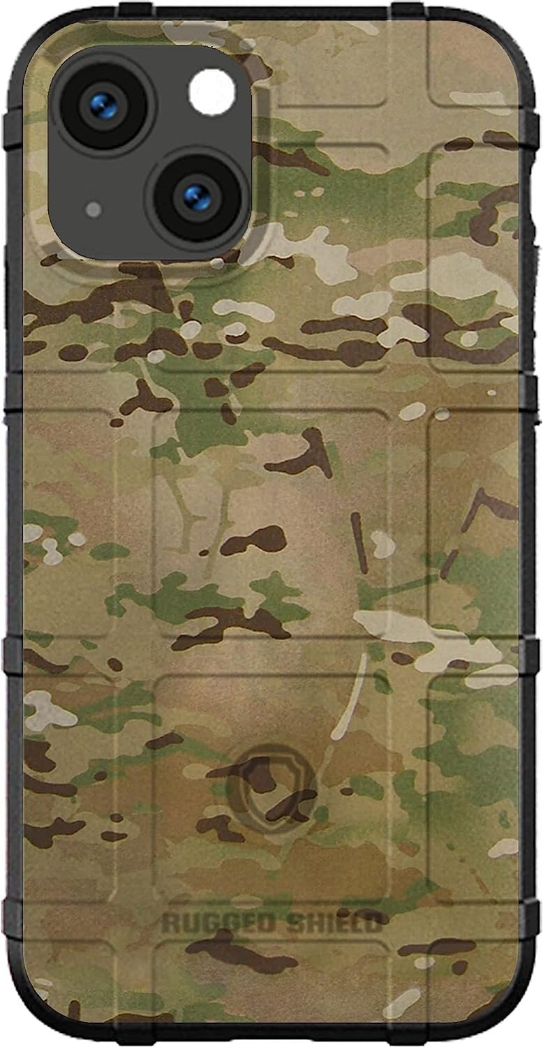 EGO TACTICAL Limited Edition iPhone 15 Rugged Shield Case [6.1" Screen] Printed in The USA Multicam Scorpion OCP Camouflage