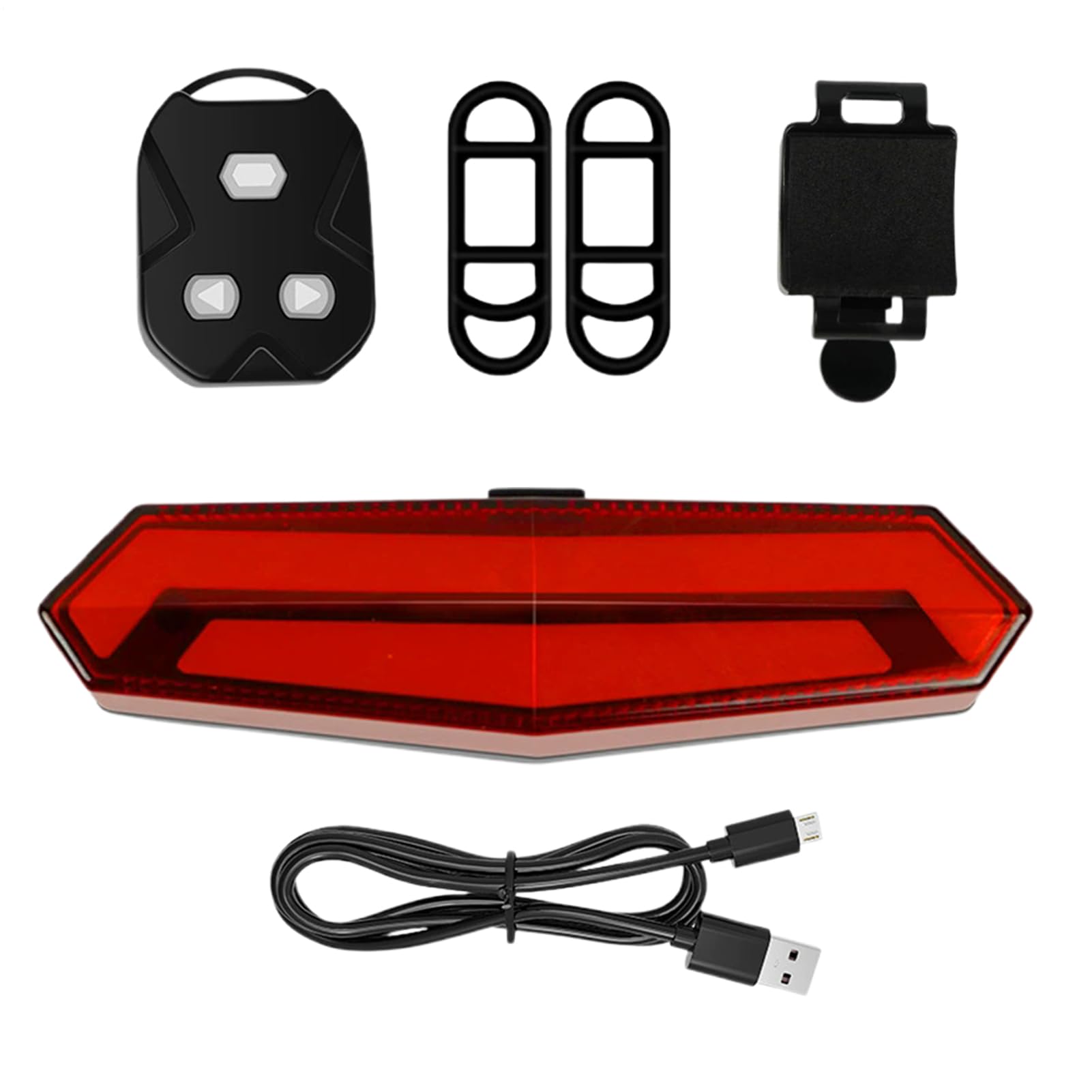 Feu arrière vélo télécommande sans fil LED étanche avec clignotants - 8