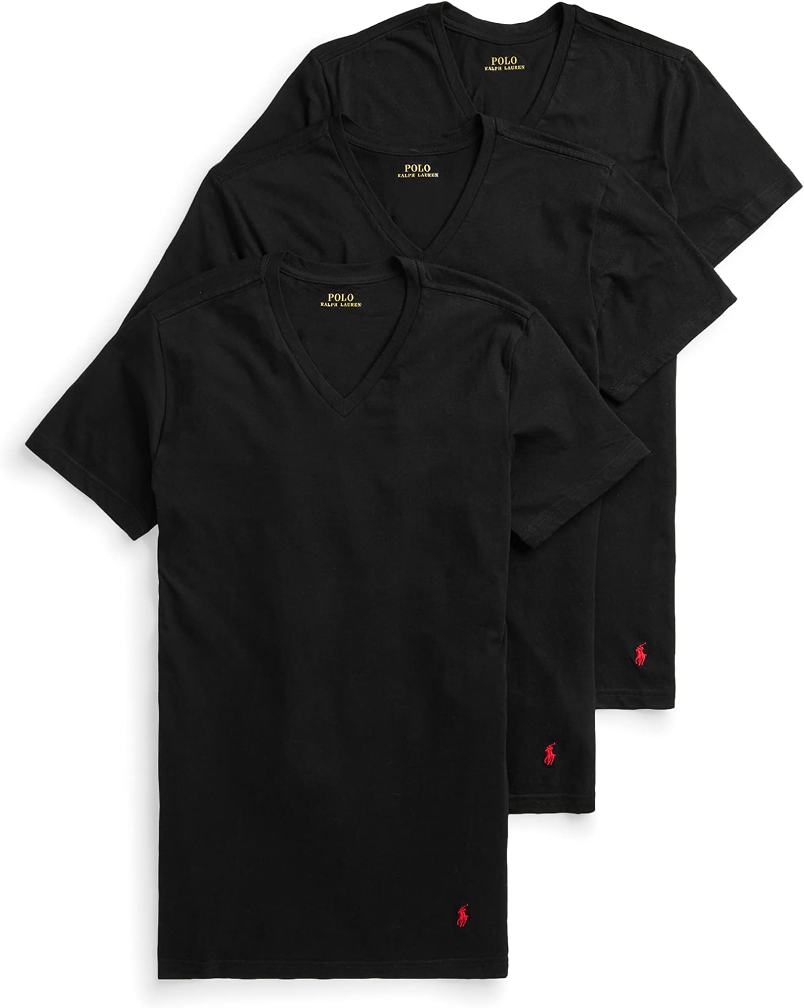 Polo Ralph Lauren メンズ クラシックフィット ウィッキング 3個パック Vネック