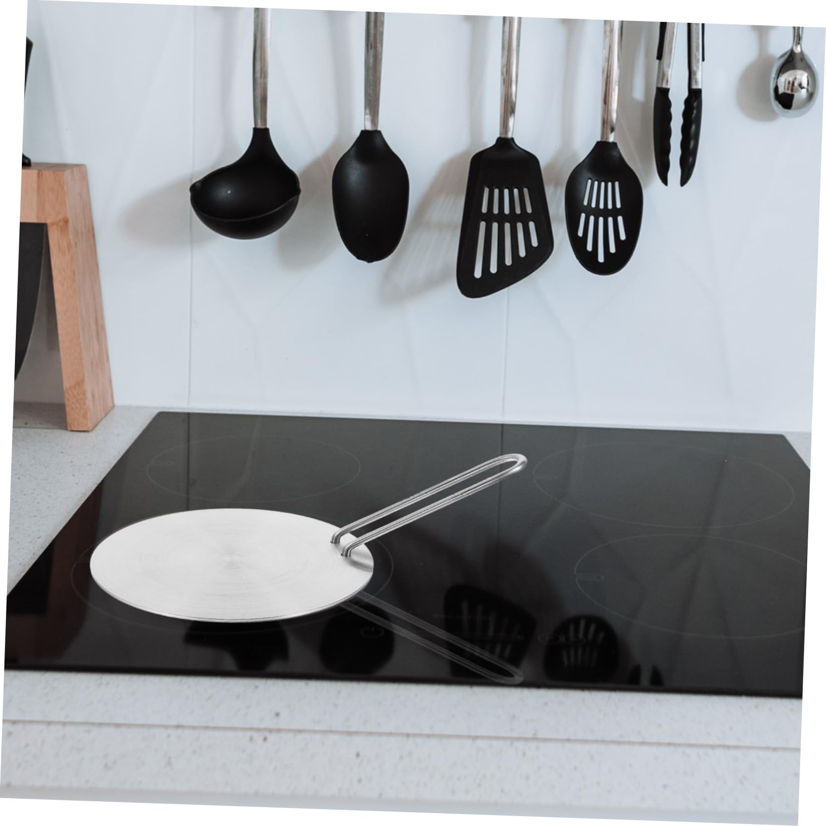 SHINEOFI Placa Difusora de Calor por Inducción 18cm de Acero Inoxidable