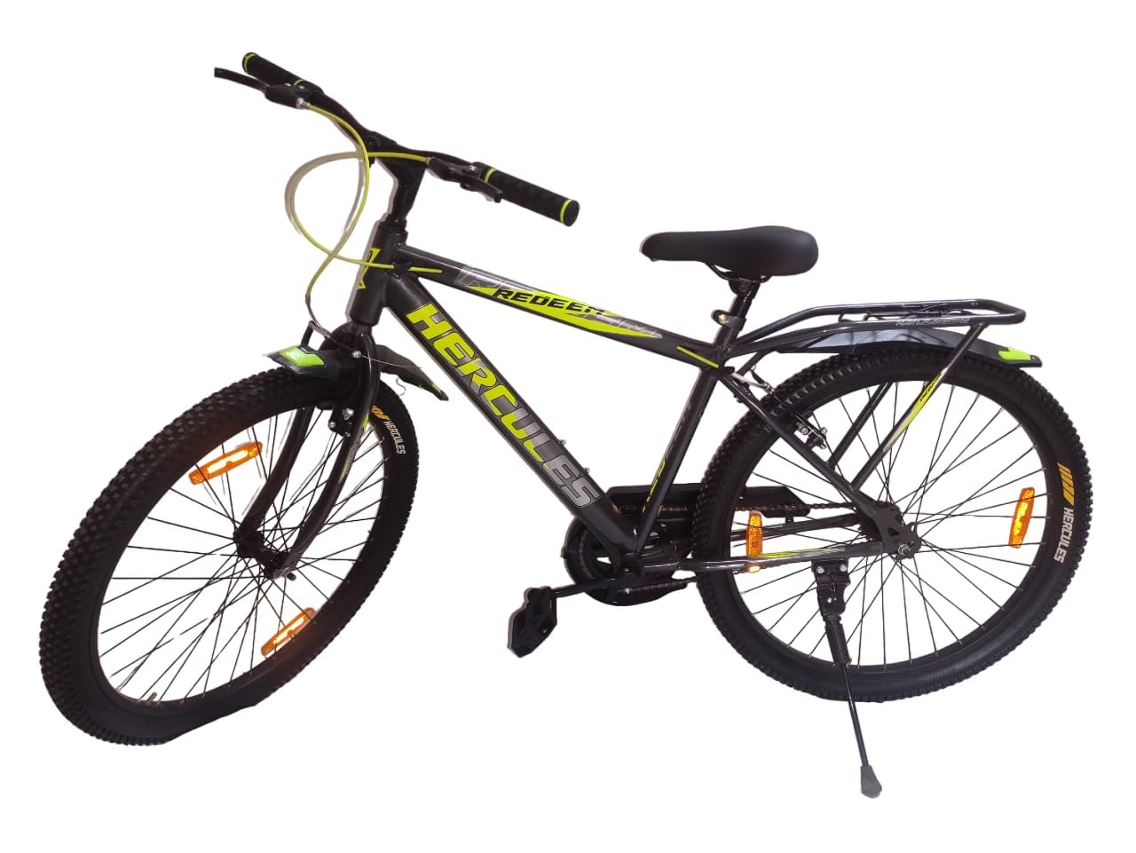 Hercules Redeem 26T Sports Bike, Single Speed, 2.40 Tyre Size, IBC Carrier, 85% Semi-Assembled, Grey (Space Grey, 27.5)-image-42