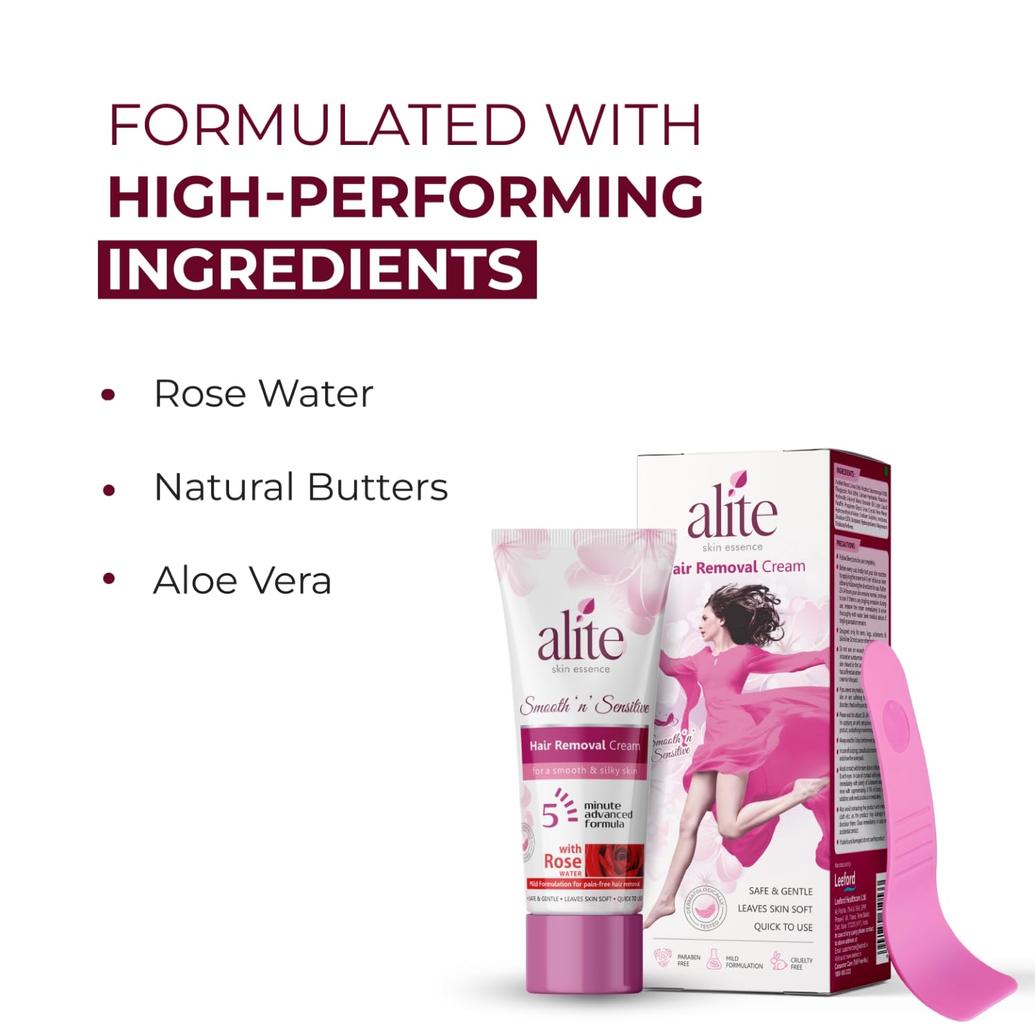 Elite Hair Removal Cream for Women | Painless and hair removal. Smooth, nutritious skin | Rose water, natural butter and 3 of the aloe vera pack (60 grams each) Elite Hair Removal Cream for Women | Painless and hair removal. Smooth, nutritious skin | Rose water, natural butter and 3 of the aloe vera pack (60 grams each)