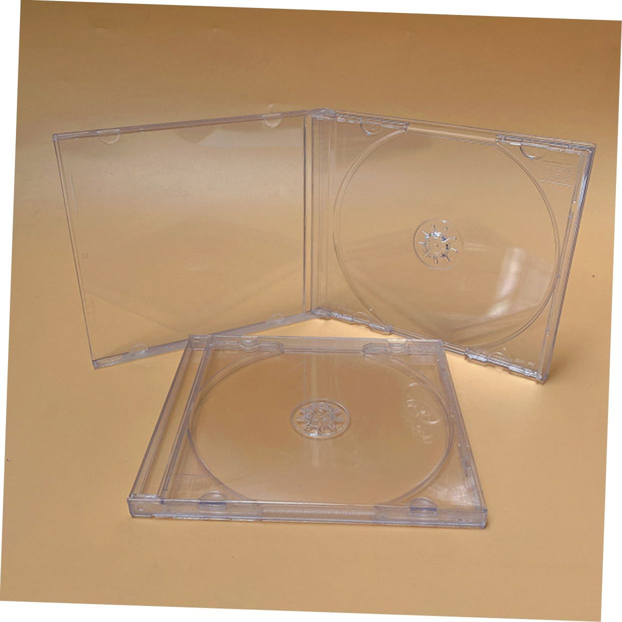 10pcs Transparent Cd Holders Single Disc DVD Storage Cases Plastic Cd Storage Accessory Protects Against Scratches Dust for Organizing Media Collections