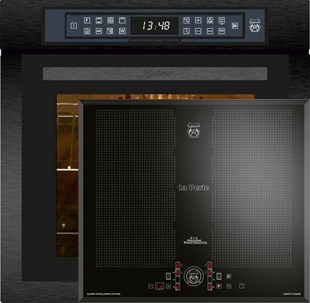KAISER Zestaw piekarników do piekarnika Autark piekarnik do zabudowy, 86 l, 15 fkt. Grill Air fryer Full Touch + płyta indukcyjna 60 cm FREE ZONE z 2 strefami indukcyjnymi FLEX EH 6306 N RS+KCT 61 FI