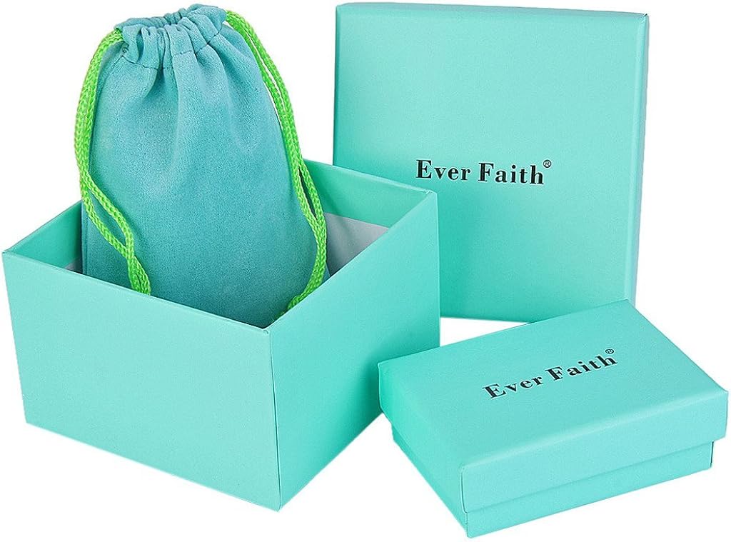 Vista 6 de EVER FAITH Broche de lágrima de cristal austriaco para fiesta de mujer, Cristal