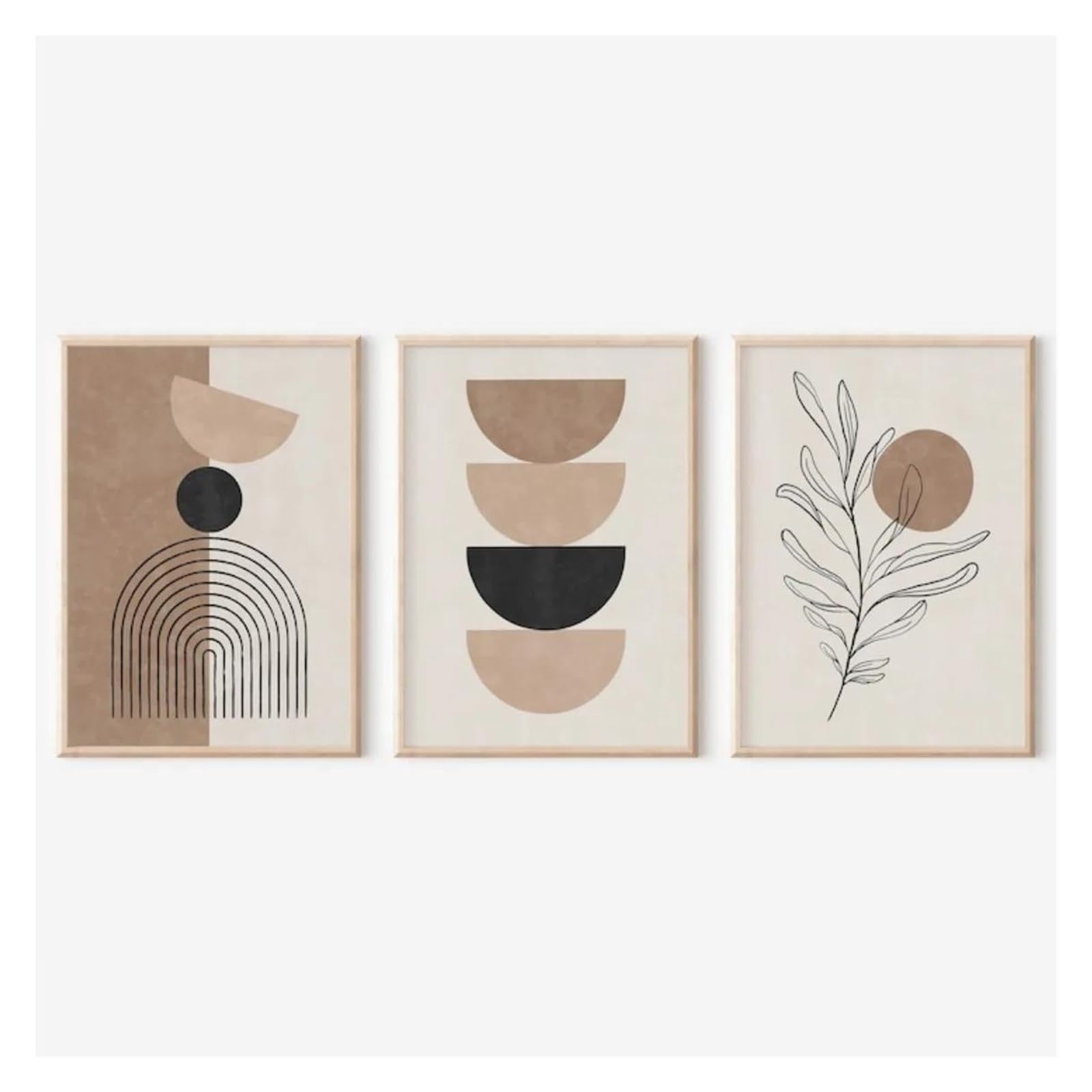 Impression sur toile peinture bohême affiche moderne minimaliste plante déco murale