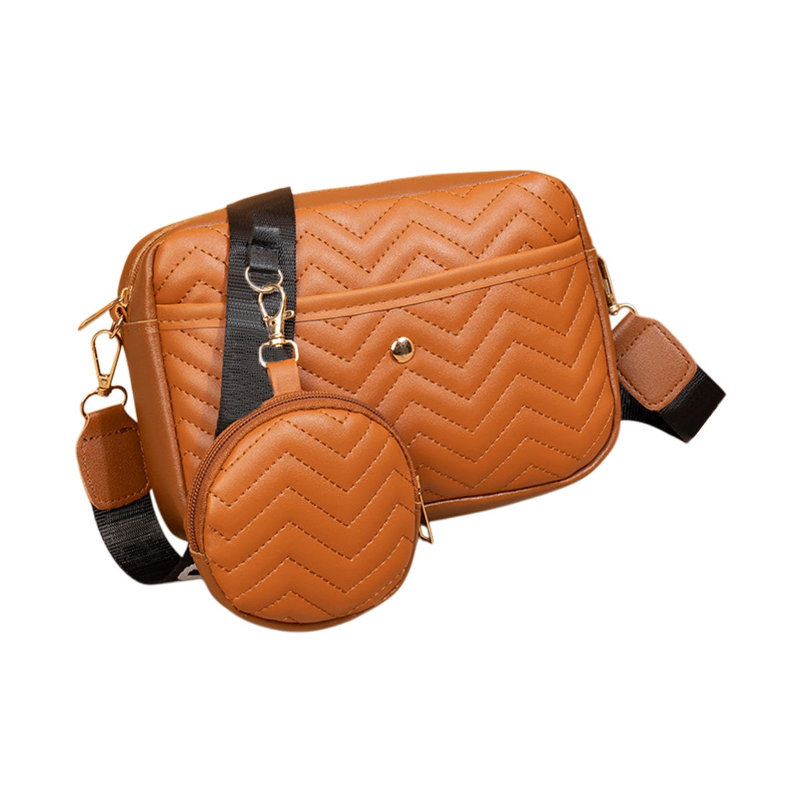 Crossbody Bags for Women Waterproof Shoulder Bag with Small Purse Casual PU Leather Ladies Handbag Handbag