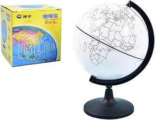 地球儀 白 書き込み自由 白い地図 ミニ diy 組み立て ペン無し