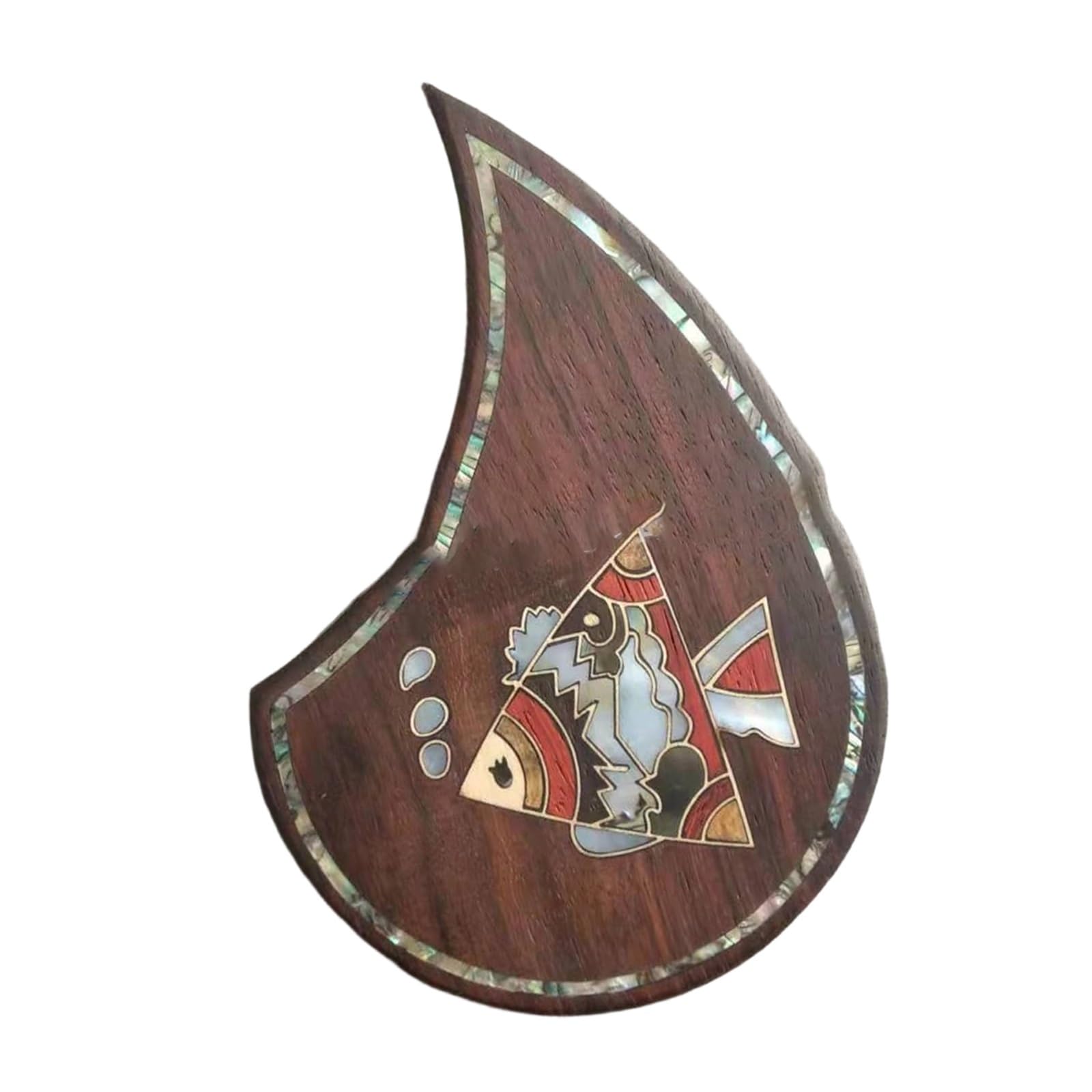 Uniwersalna osłona pickguardu do gitary akustyczne Drewniana płytka ochronna do gitary akustycznej z wykończeniem intarsjowanym Akcesoria do instrumentów muzycznych