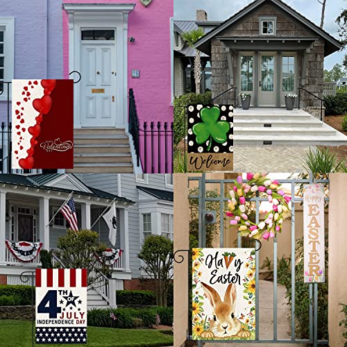 Diakopes GF001 Garden Flags 12X18 Double Sided, Set Of 12 Yard Flags For Outside Seasonal Garden Flag Outdoor Holiday Farmhouse Decorations Flags thumb #5