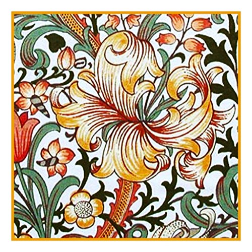 Orenco Originals Golden Lily by William Morris Counted Cross Stitch Pattern
