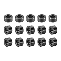 Vista 14 de uxcell 15 unids redondo aluminio separador columna separador 0.122x0.236x0.079 in (IDxODxH) negro para Drone FPV Quadcopter Racing RC multirotors