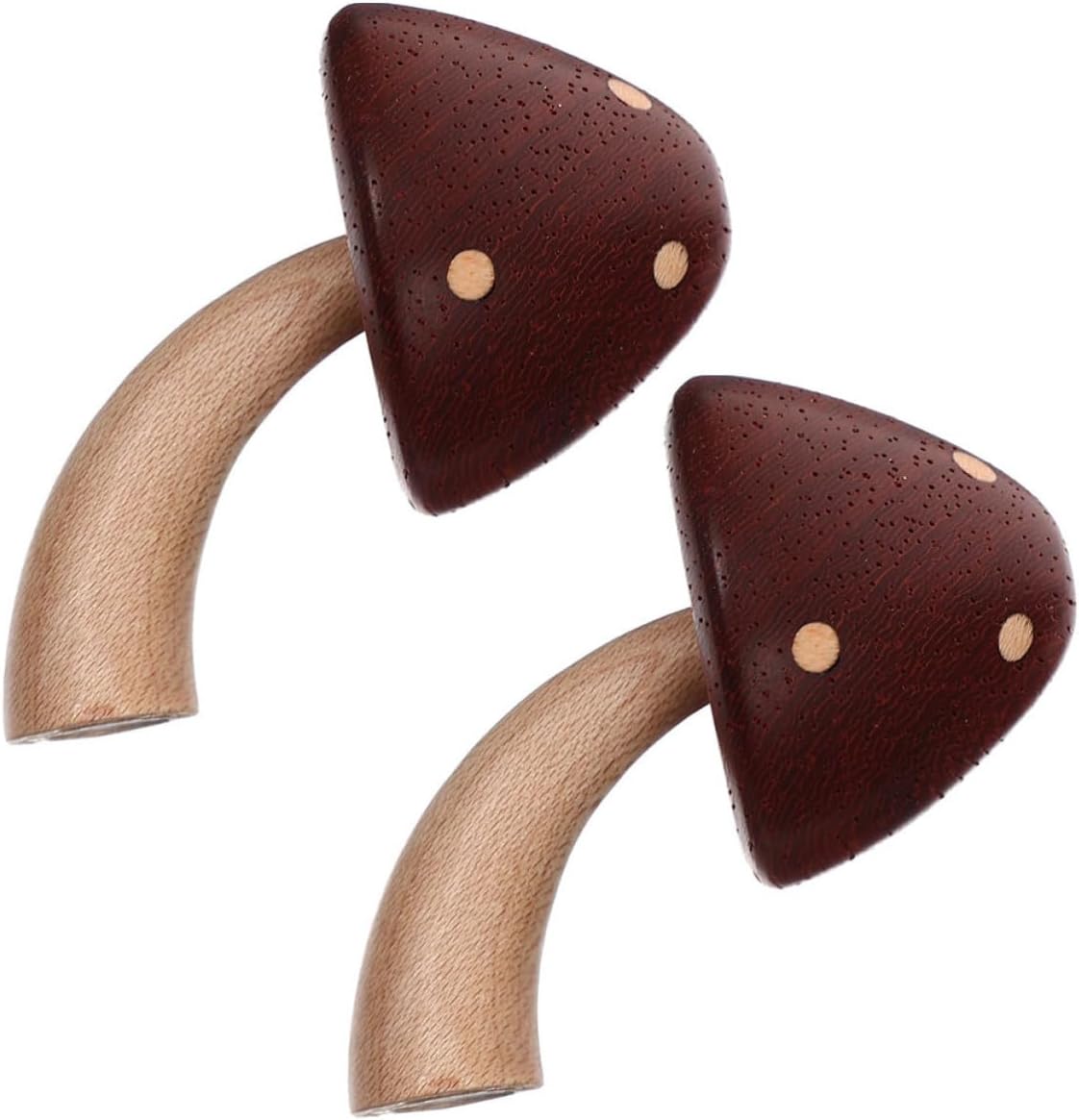 VICASKY Cute Mushroom and Versatile Use Refrigerator Magnets 2pcs Made of Wood with Easy Attachment Whiteboard Decoration for Home and Office
