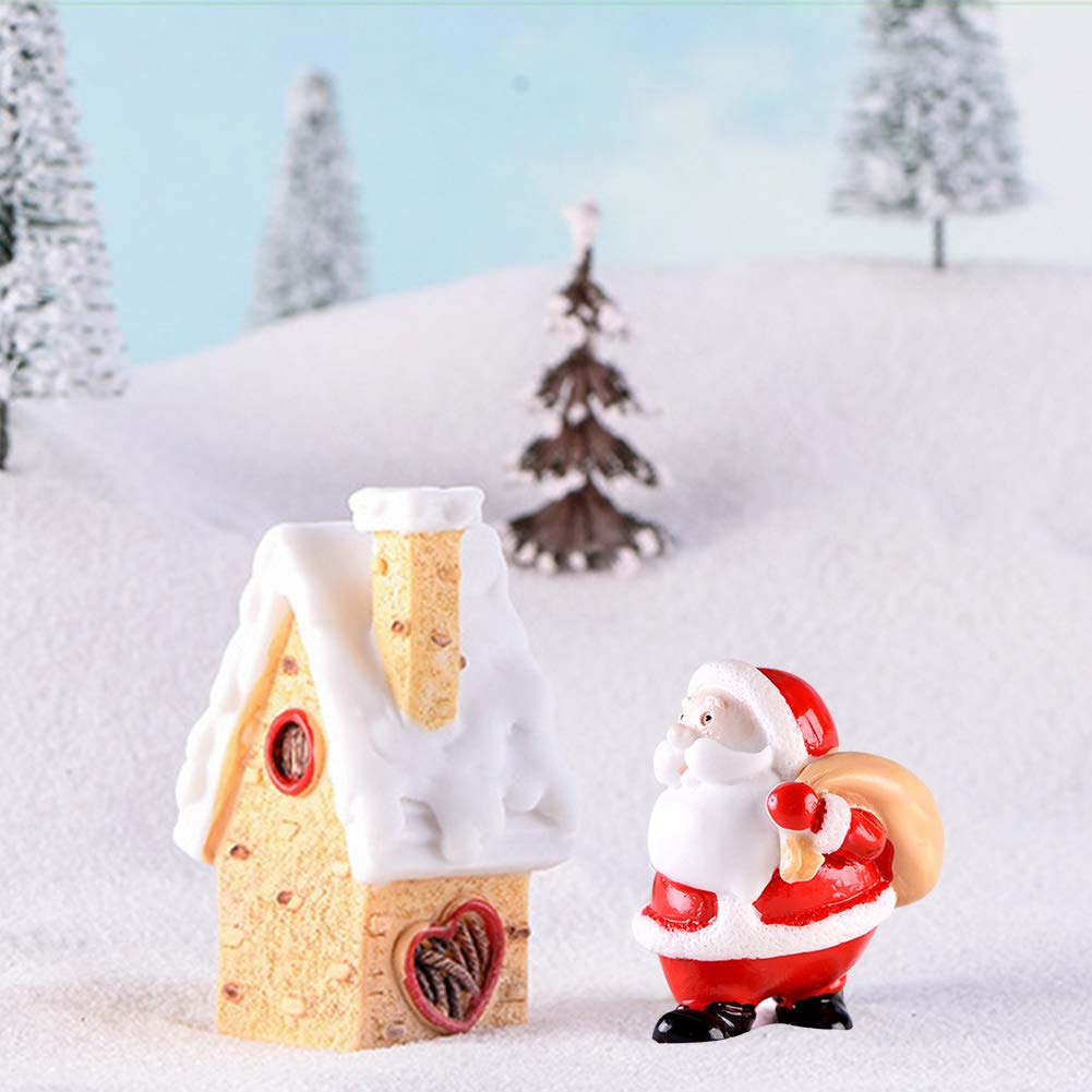Set Di 2 Decorazioni Natalizie: Statuina Babbo Natale In Resina E Camion In Lega, 5.2 Cm E 12.5 Cm
