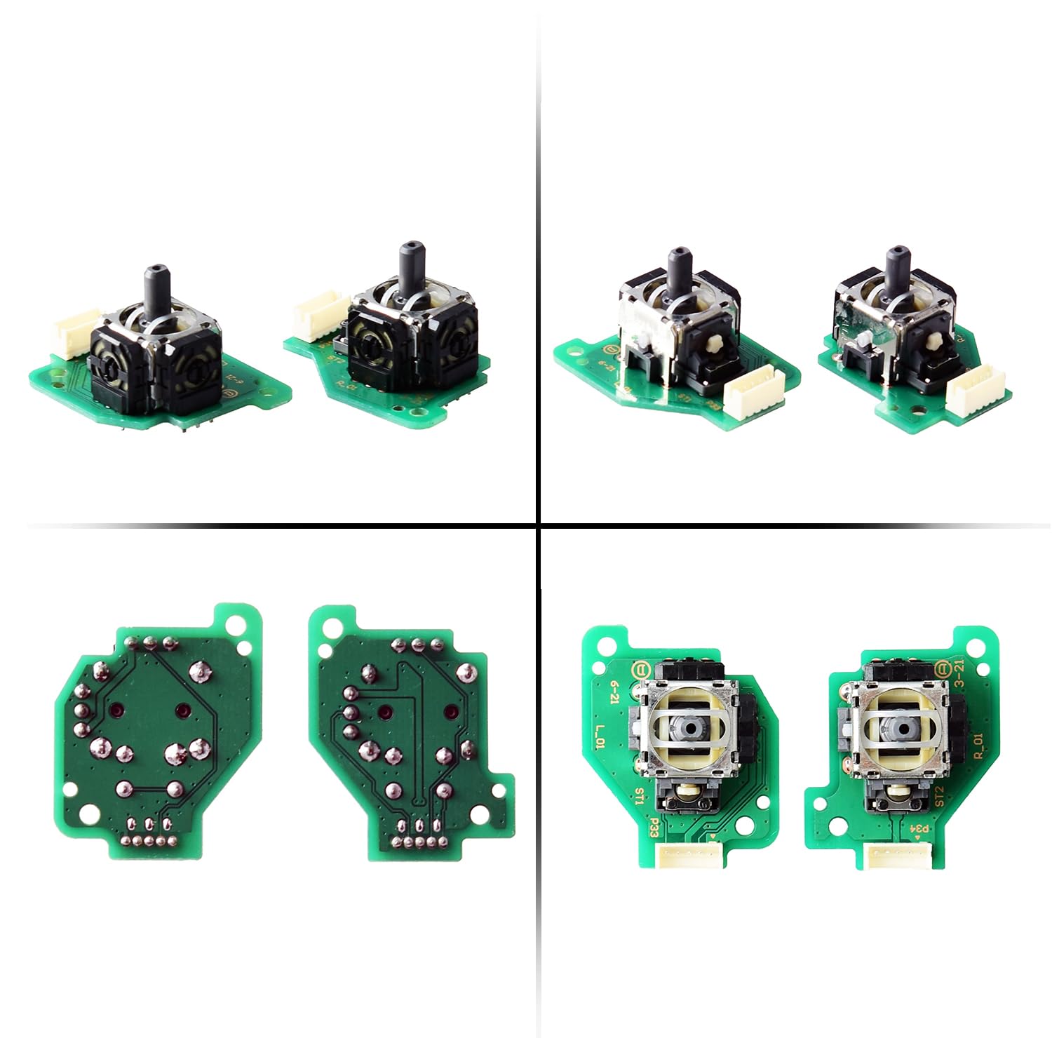 Mcbazel Stick Analógico con Junta de PCB, Destornillador en Cruz de Tres Alas para Nintendo Wii U Gamepad Controller