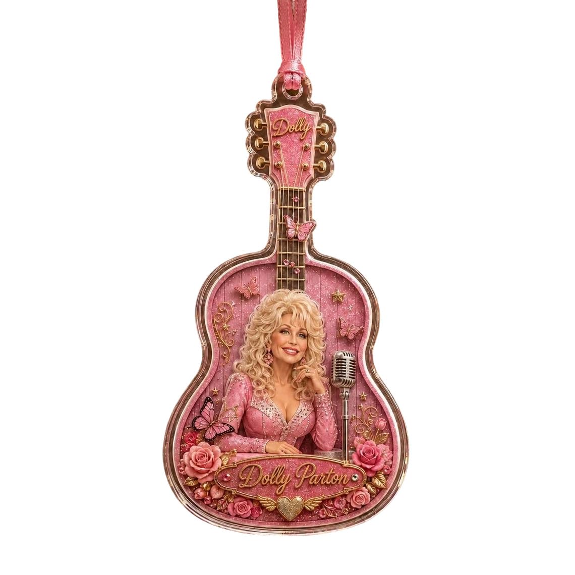 Dolly Ornament Christmas Tree Memorial Parton Christmas Ornament Acrylic