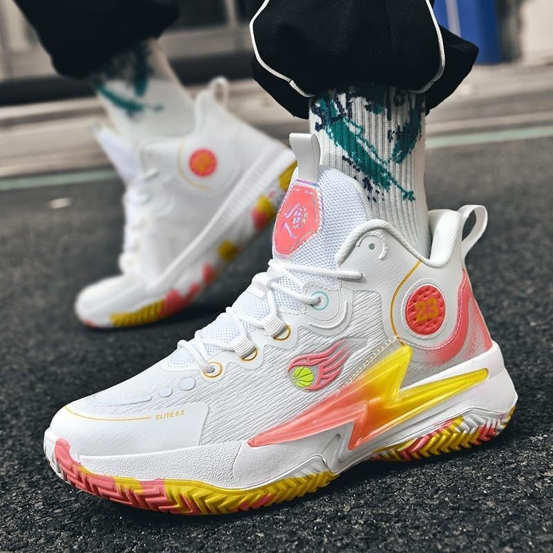 Zapatos de baloncesto de tela de malla duraderos para caminatas deportivas 7