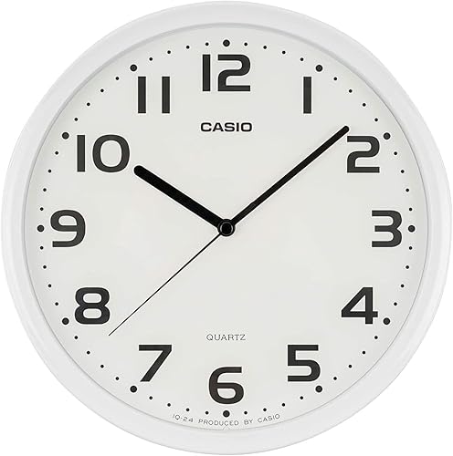 Vista 34 de CASIO IQ-481J-7JF - Reloj de pared, radio, blanco, diámetro 12.0 pulgadas (12.0 in), analógico, parada de segunda mano nocturna