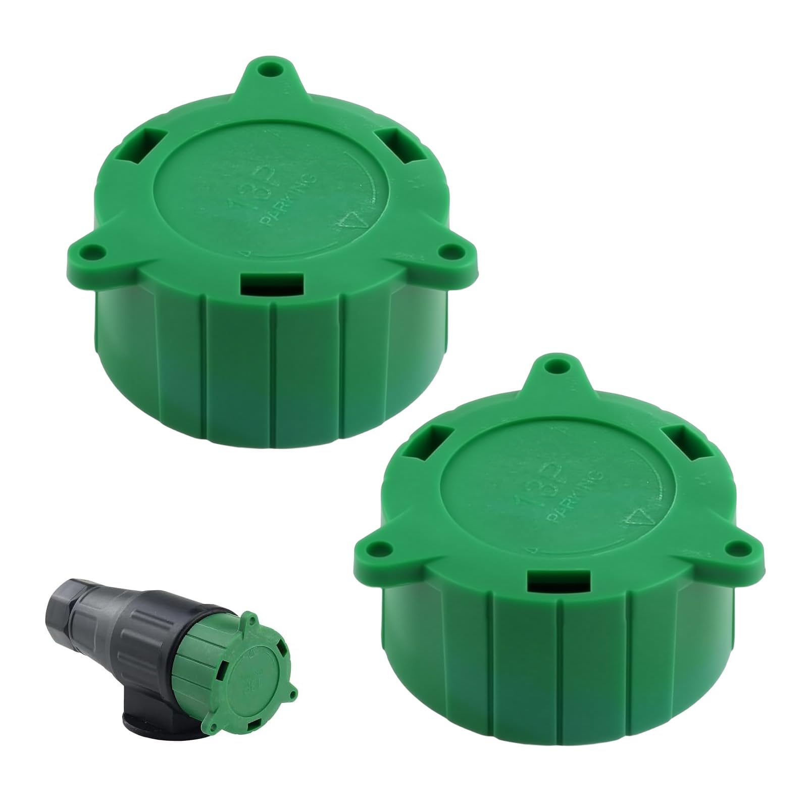 Heyung 2PCS 13 Pin Alignment Tool,Trailer Caravan Conversion Cap,Protecting Towing Adaptor,13 Pin Realignment Tool Dust Cap for Caravan Conversion Cap for Plugging and Parking Socket(Green)