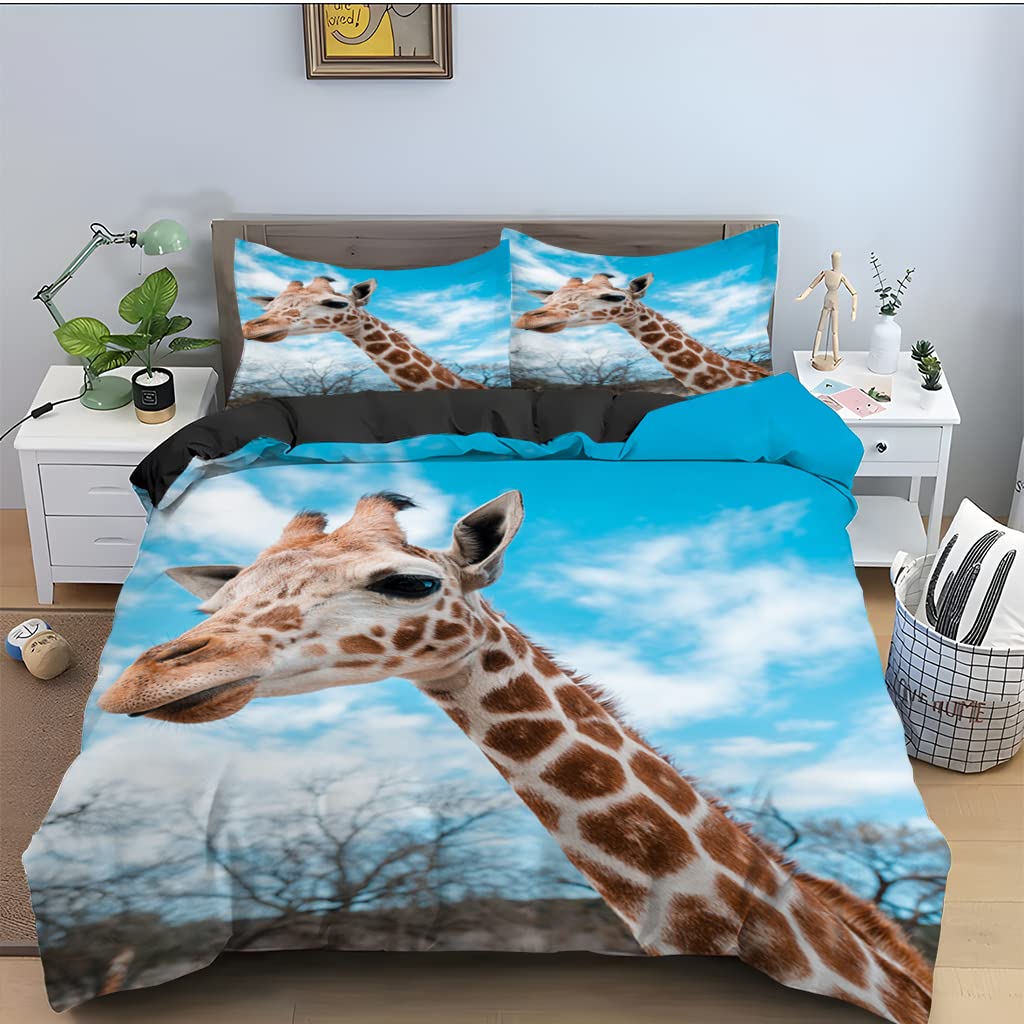 Housse de couette 220x240 anti-plis douce pour homme et femme adulte