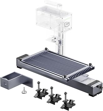 LONGER Nano Slide Extension Kit for Nano Series Laser Engraver Expands Laser Engraving Area to 120330mm, Extension Bed for Laser Engraving & Cutting, with 5 Clamps for Stability