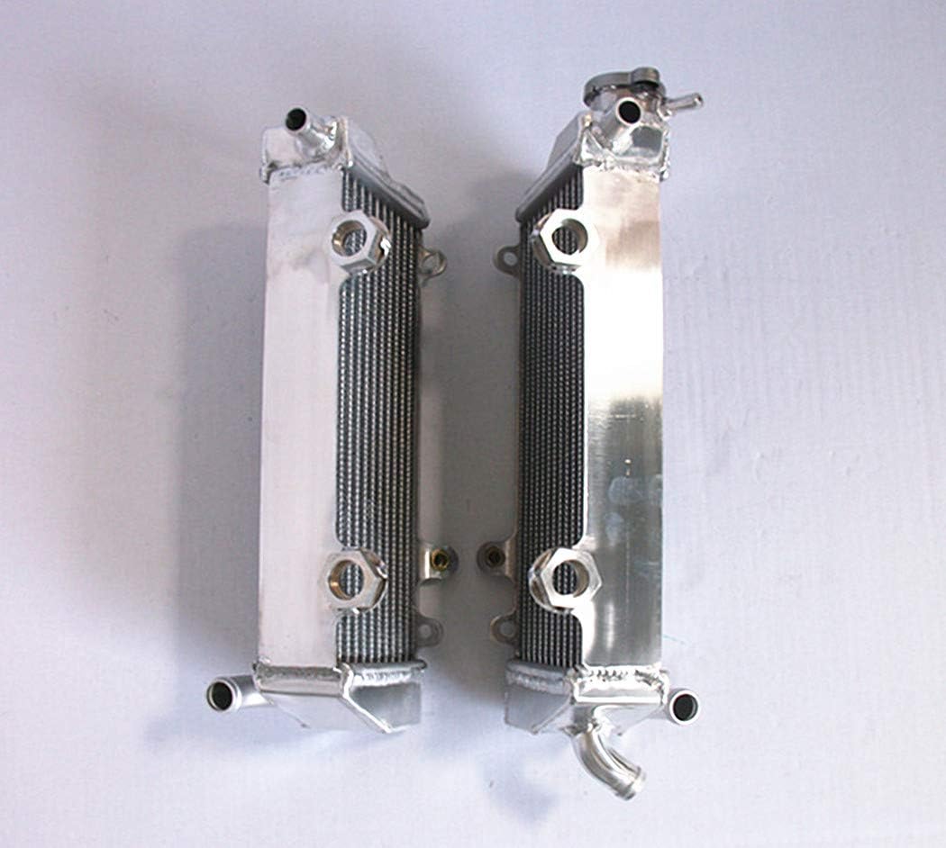 Aluminum Radiator Compatible With KTM 125/200/250/300 SX/EXC/MXC 2008-2012 KTM125SX 250SX, Silver